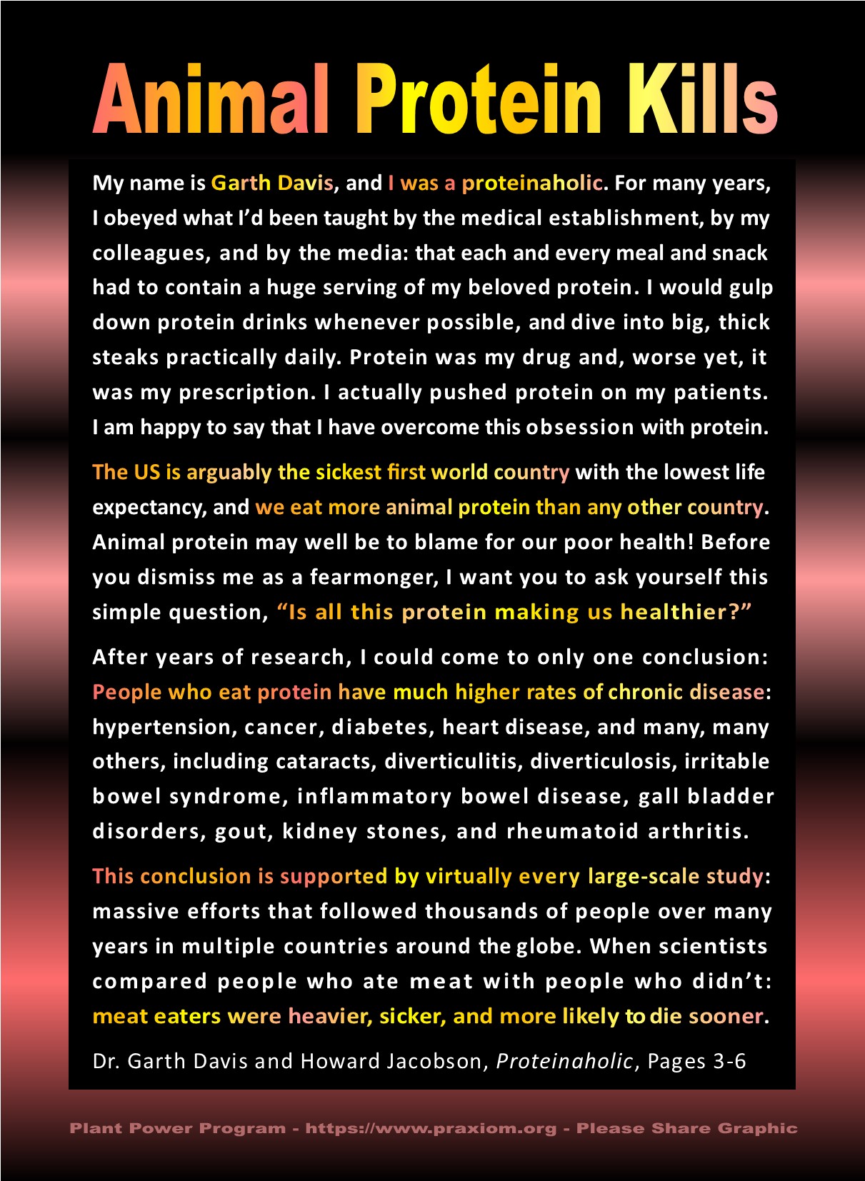 I Was a Proteinaholic - Dr. Garth Davis