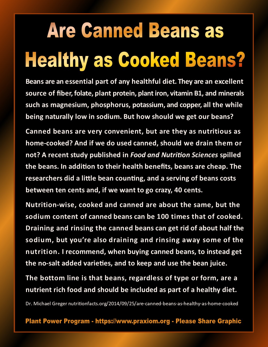 Are canned beans as healthy as cooked beans?