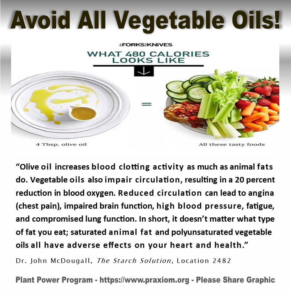 Avoid Vegetable Oils - Dr. John McDougall