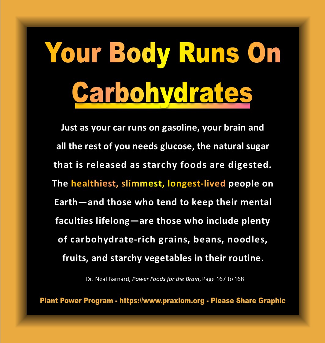 Your Body Runs on Carbs - Dr. Neal Barnard