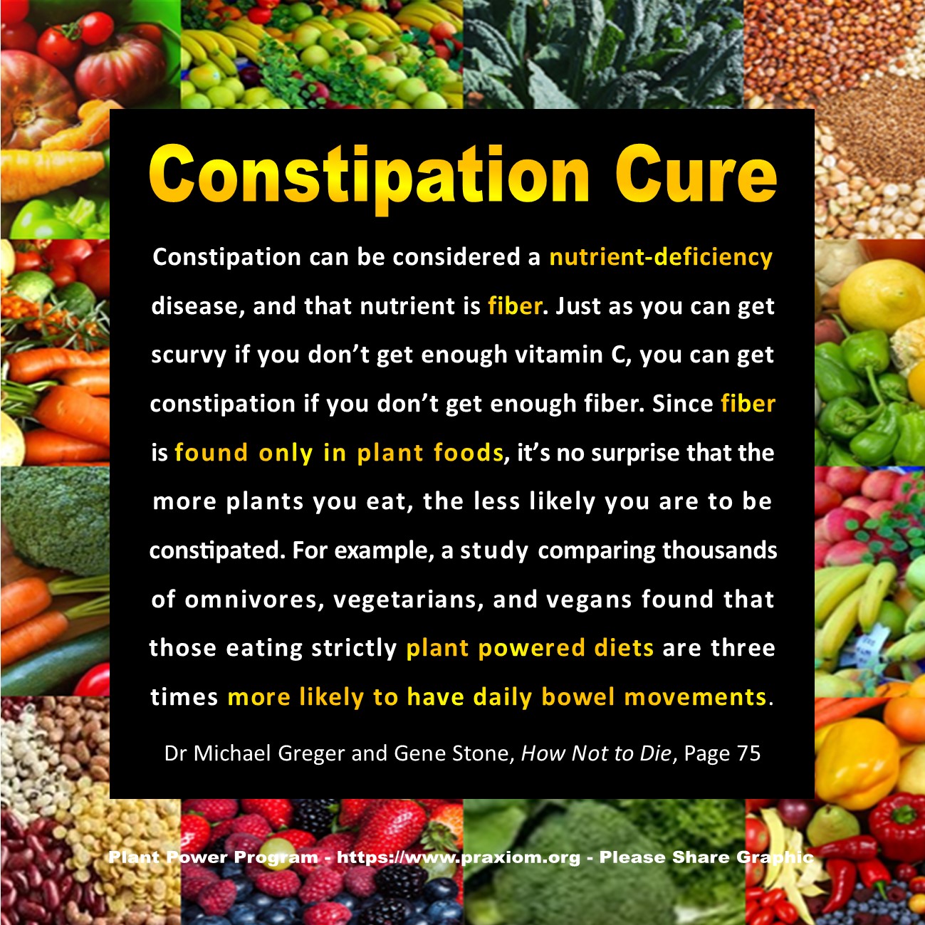 Constipation Cure - Dr Michael Greger