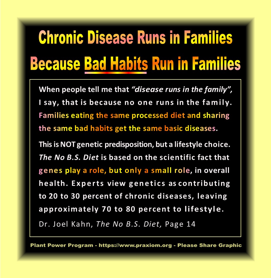 Diseases Runs in Families Because Bad Habits Run in Families - Dr. Joel Kahn