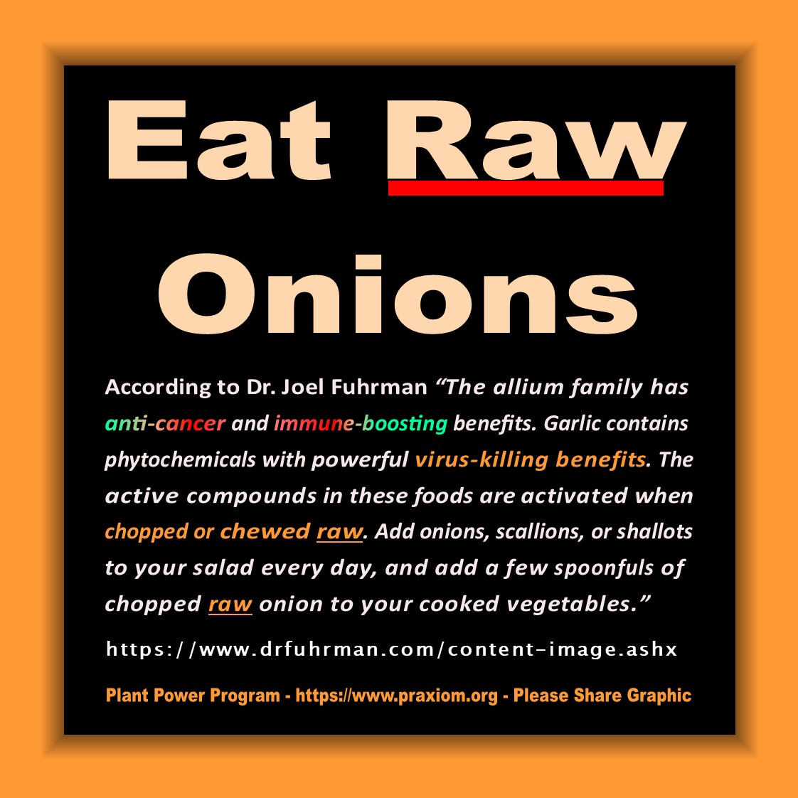 Eat Raw Onions - Dr. Joel Fuhrman