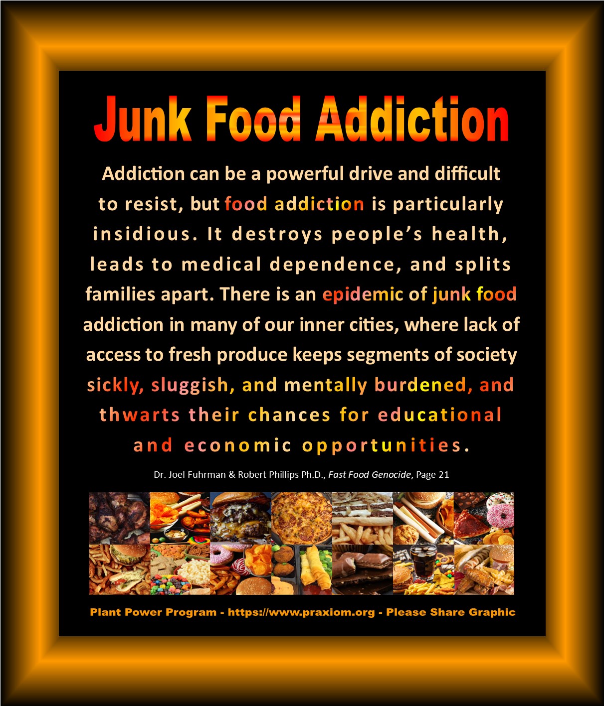 Epidemic of Junk Food Addiction - Dr. Joel Fuhrman