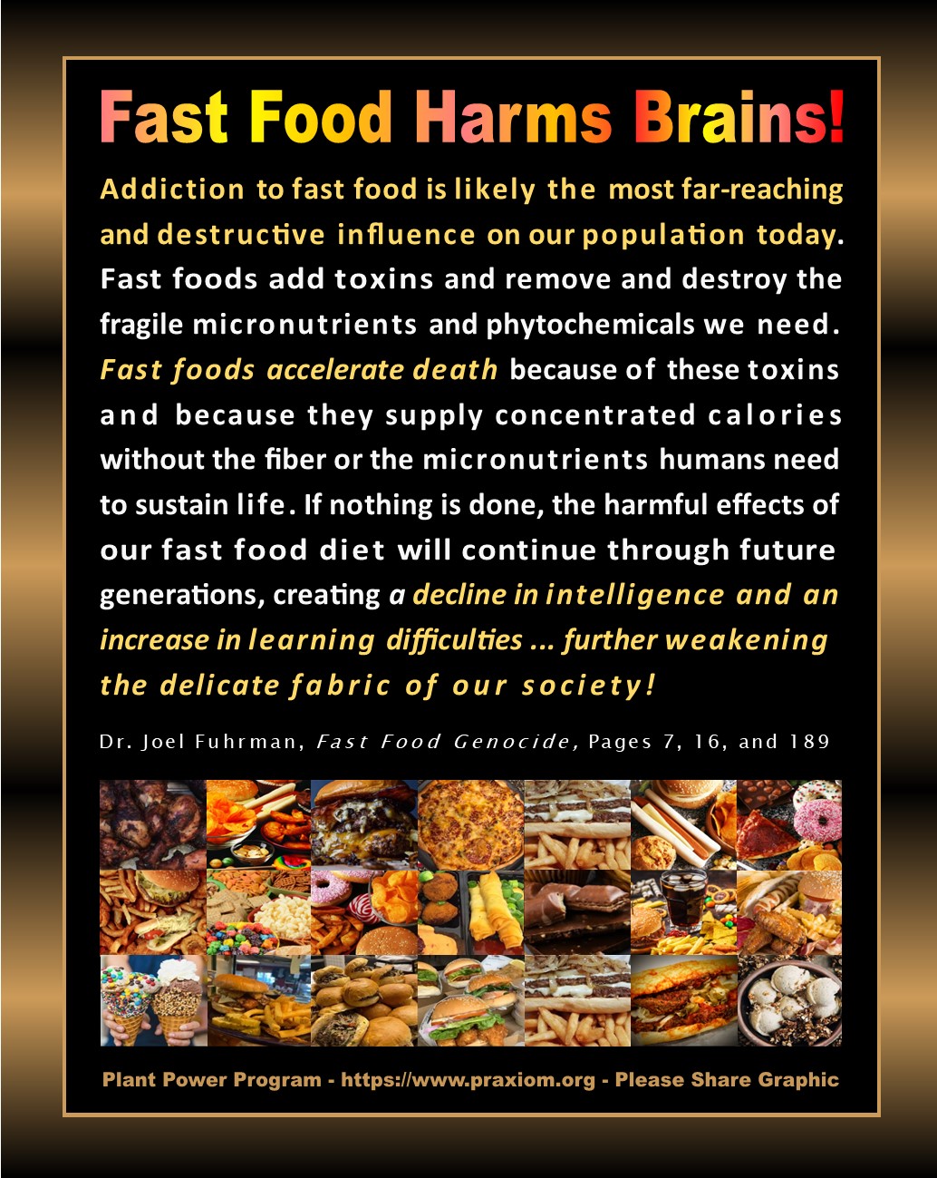 Fast Food Harms Brains - Dr. Joel Fuhrman