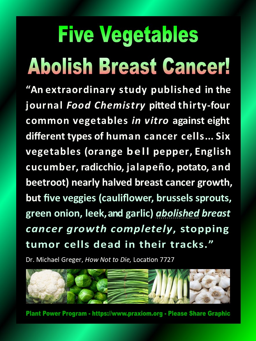 Five Veggies Abolish Breast Cancer - Dr. Michael Greger