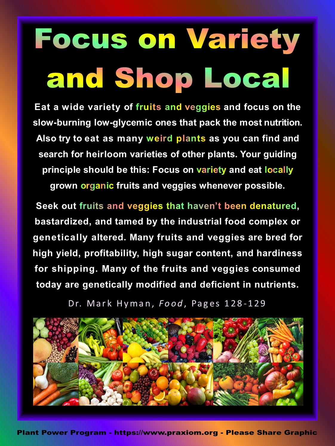 Focus on Variety and Shop Local - Dr. Mark Hyman