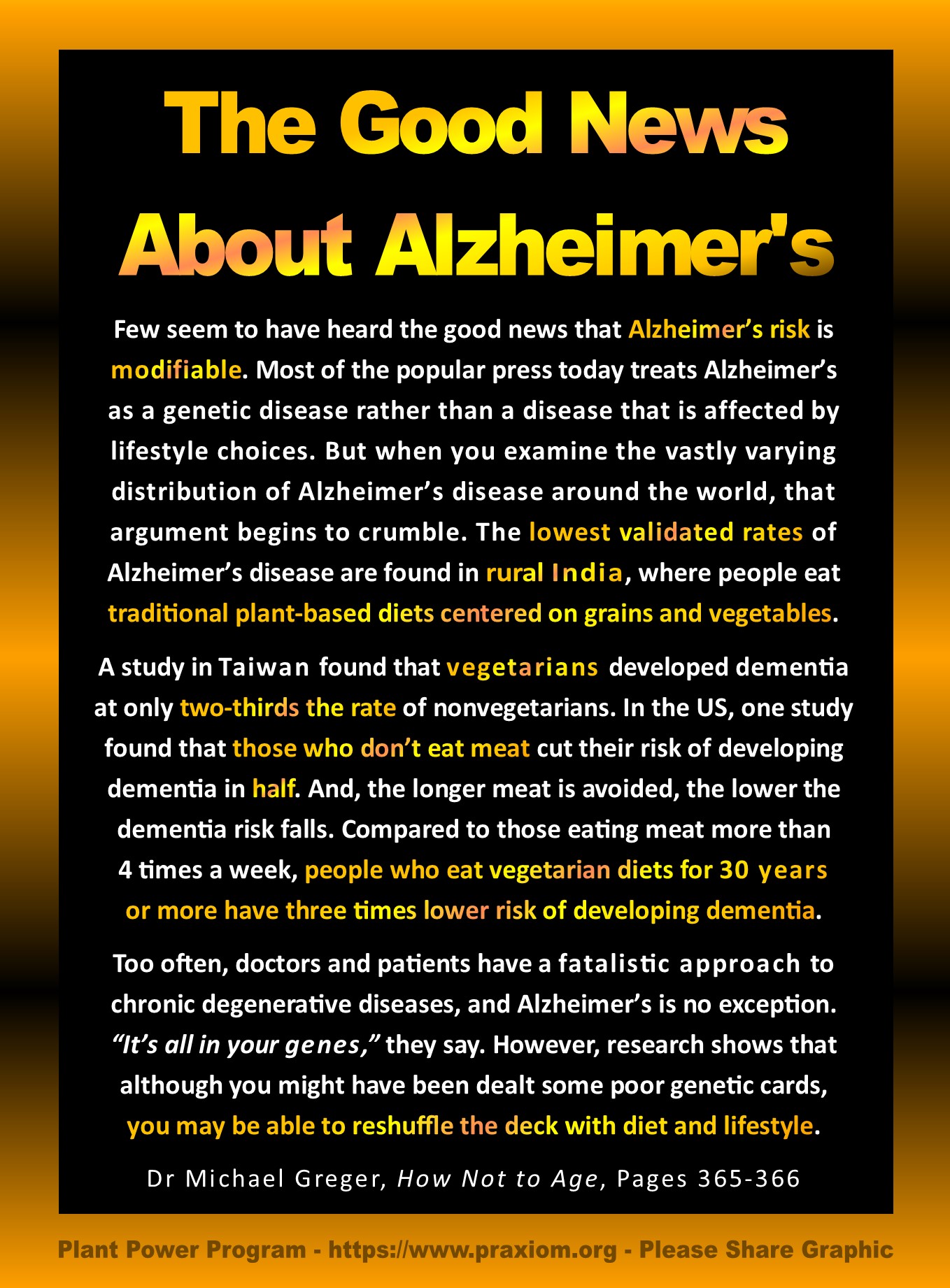 The Good News About Alzheimer's - Dr Michael Greger