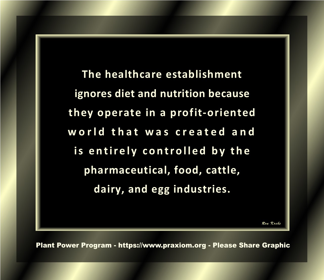 Why Healthcare Establishment Ignores Nutrition - Ron Krebs