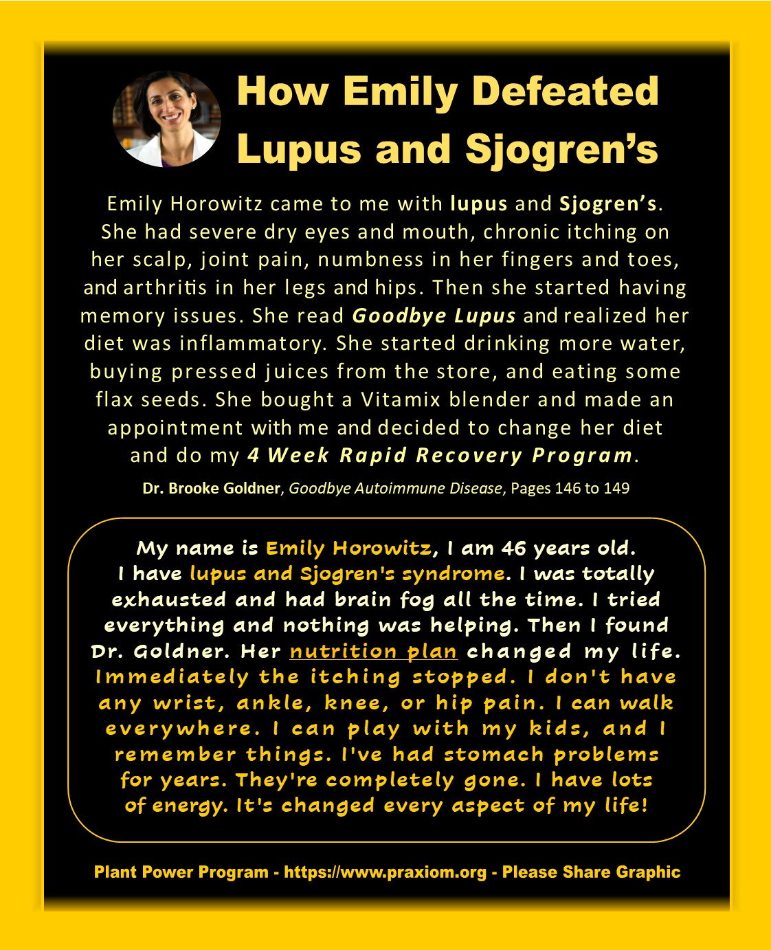 How Emily Horowitz Defeated Lupus and Sjogren's Disease - Dr. Brooke Goldner