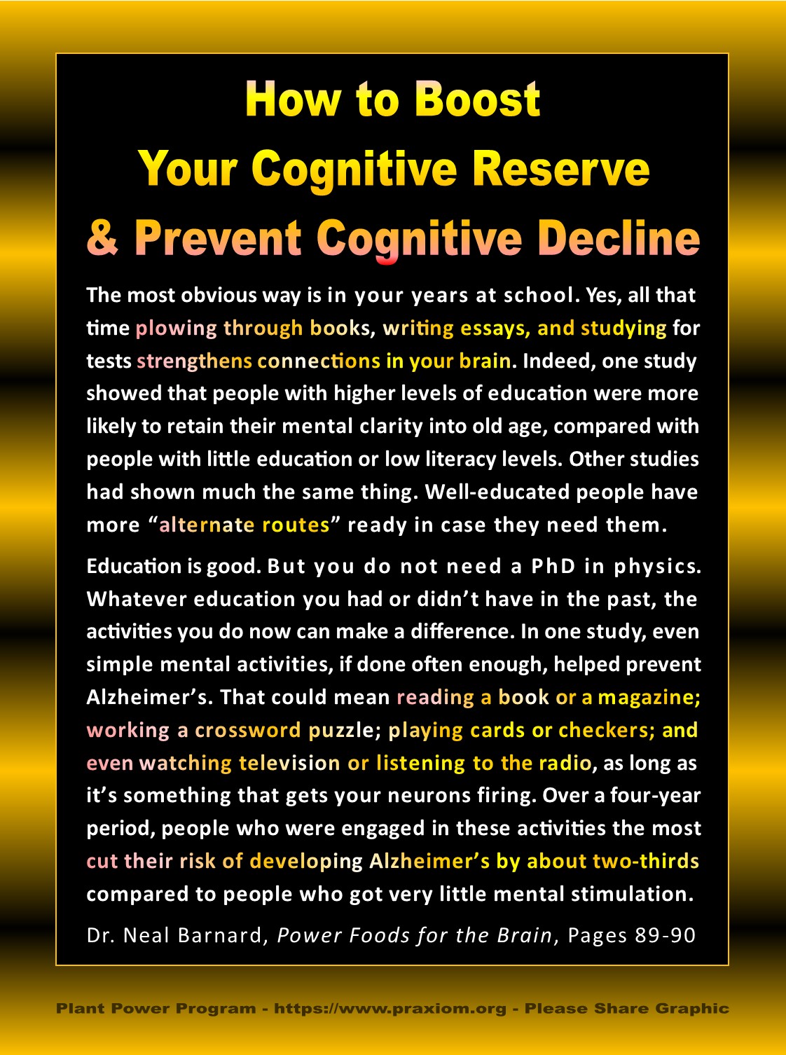 How to Boost Your Cognitive Reserve - Dr. Neal Barnard