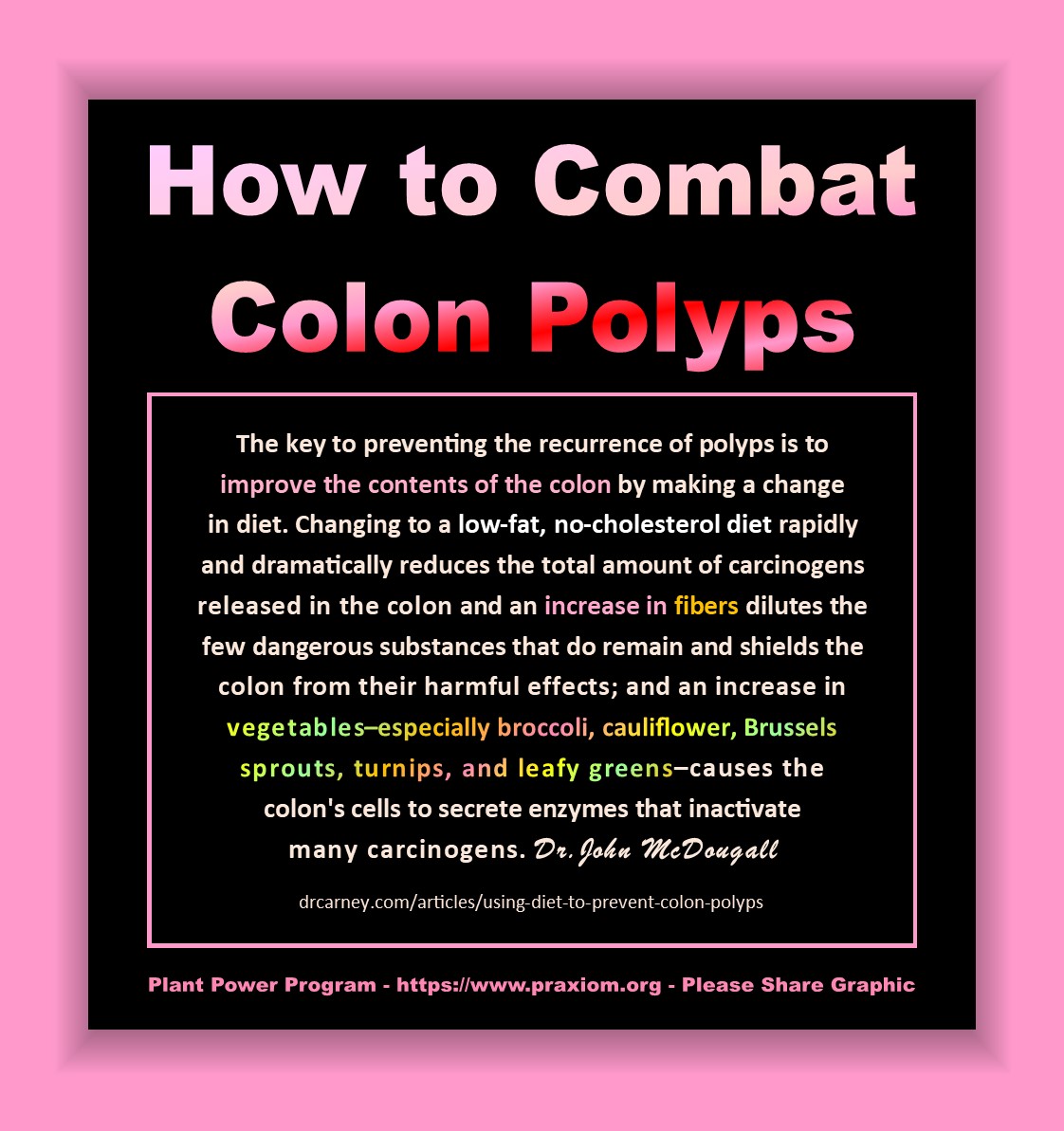 How to Combat Colon Polyps - Dr. John McDougall