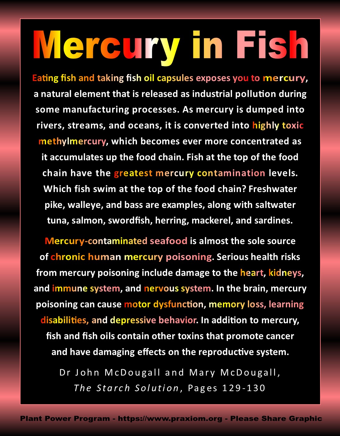 Mercury in Fish - Dr John McDougall