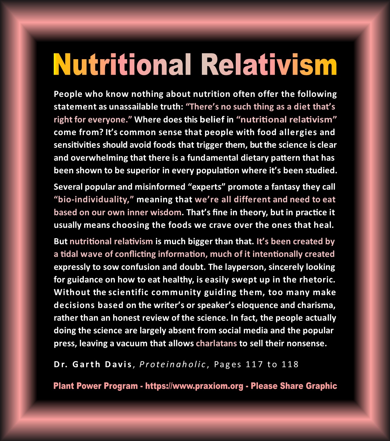 Nutritional Relativism - Dr. Garth Davis