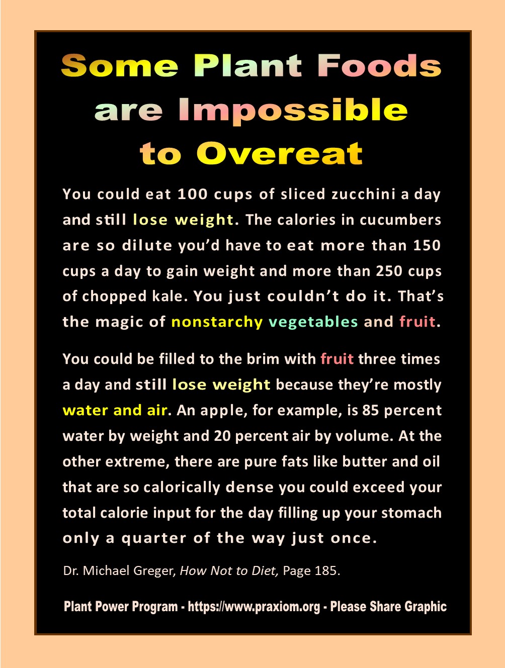 Some Foods are Impossible to Overeat - Dr. Michael Greger