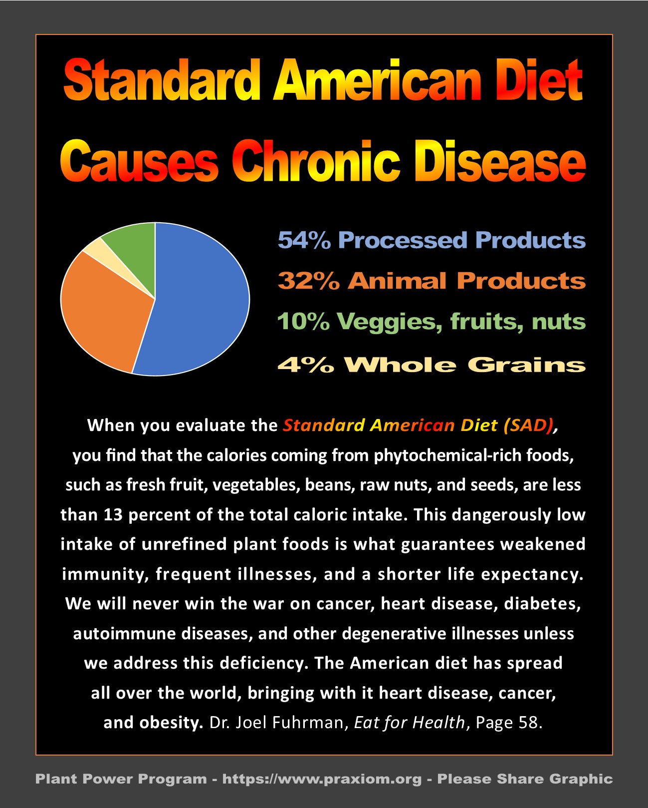 Standard American Diet Causes Chronic Disease