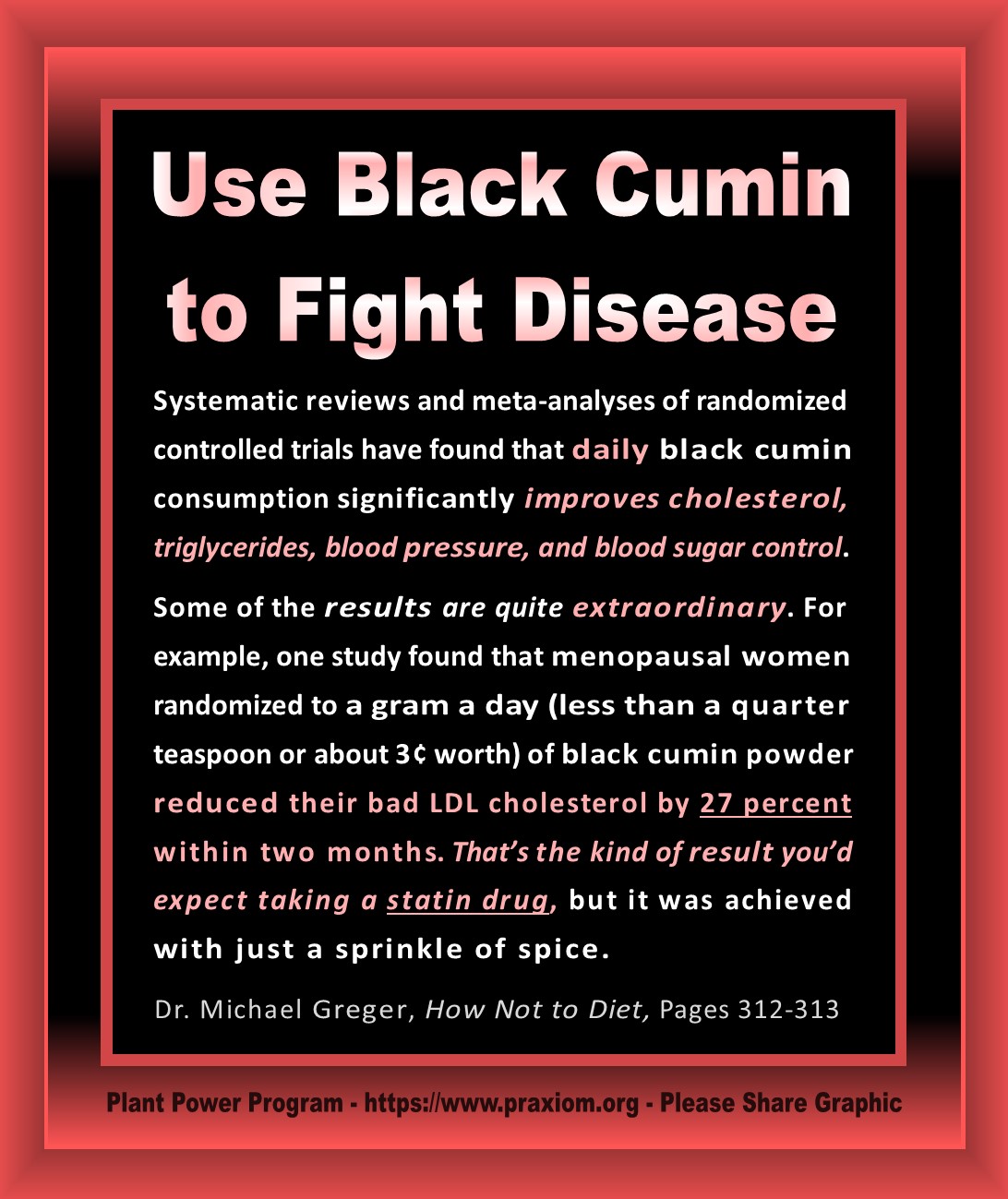 Use Black Cumin to Fight Disease - Dr. Michael Greger
