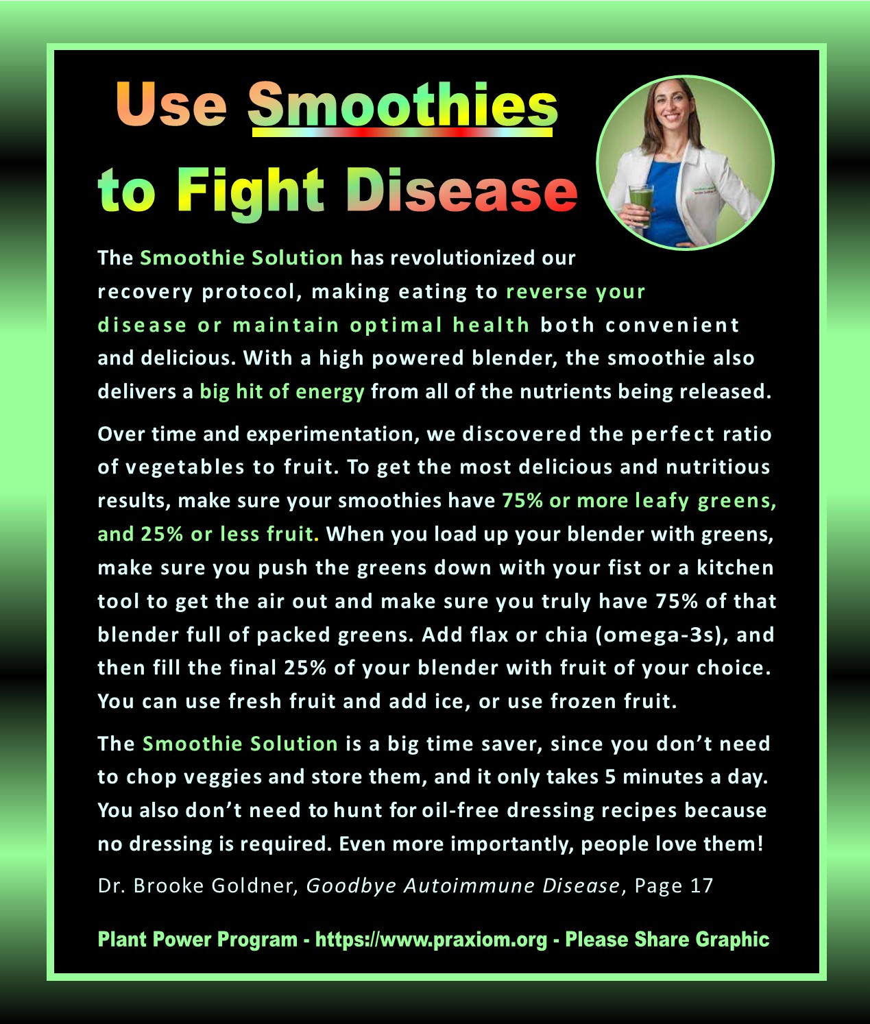 Use Smoothies to Reverse Disease - Dr. Brooke Goldner