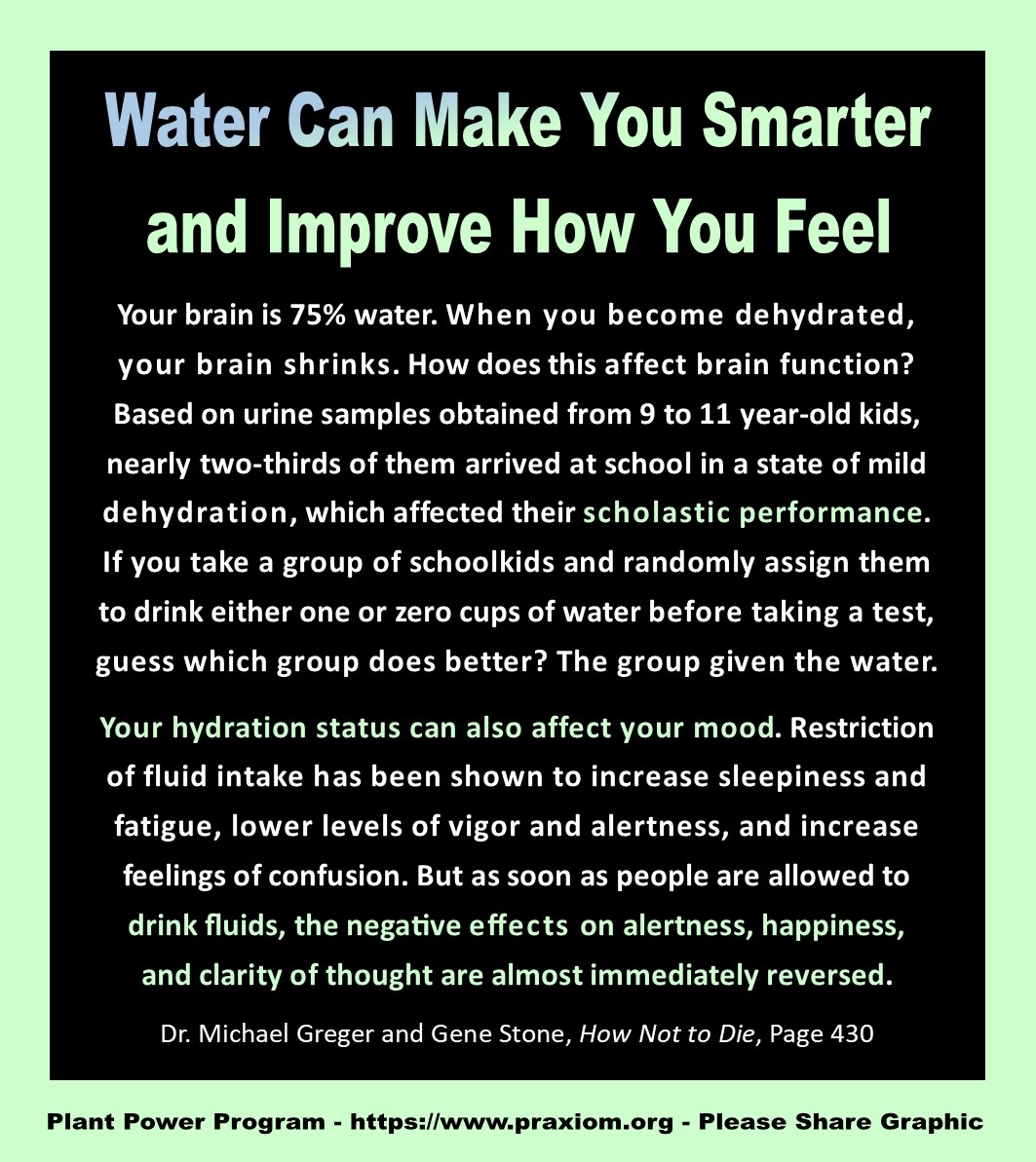 Water Can Make Your Smarter and Improve Your Mood - Dr. Michael Greger