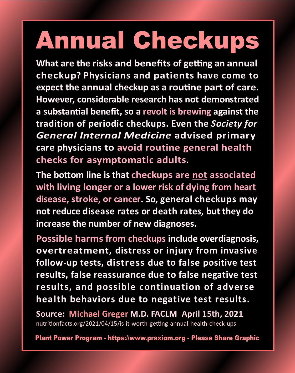 Annual Checkups