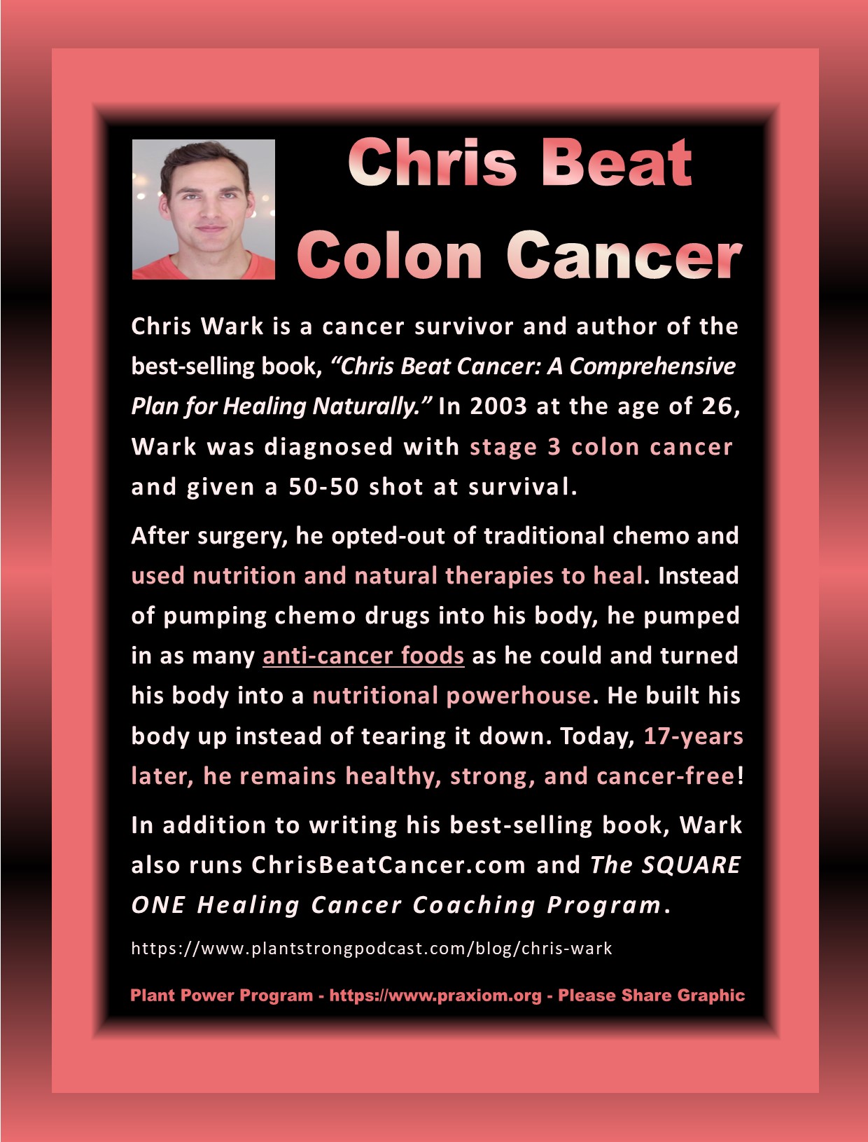 Chris Beat Colon Cancer - Chris Wark