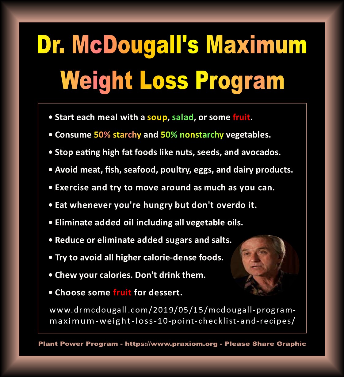Dr.
        McDougall's Maximum Weight Loss Program