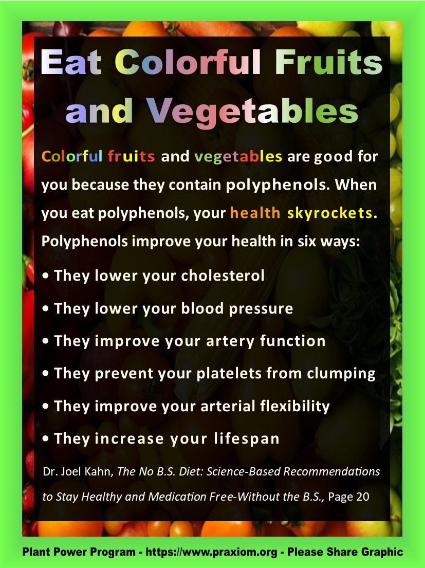 Use
        colorful fruits and vegetables to increase your lifespan