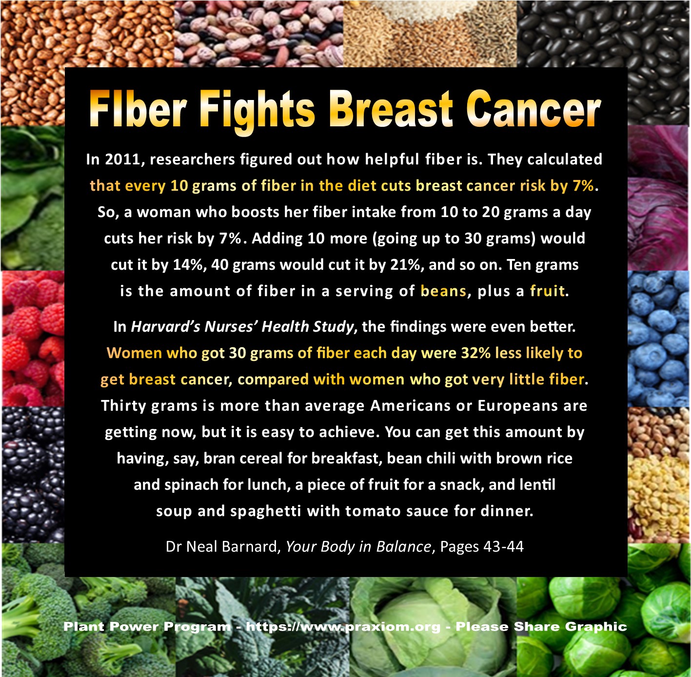 Fiber Fights Breast Cancer - Dr Neal Barnard