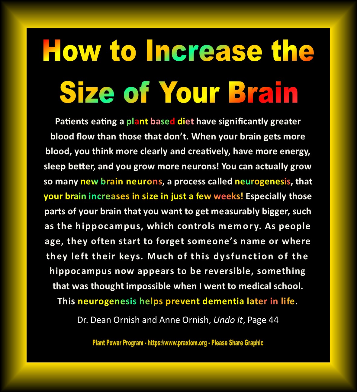 You Can Grow More Brain Cells - Dr. Dean Ornish