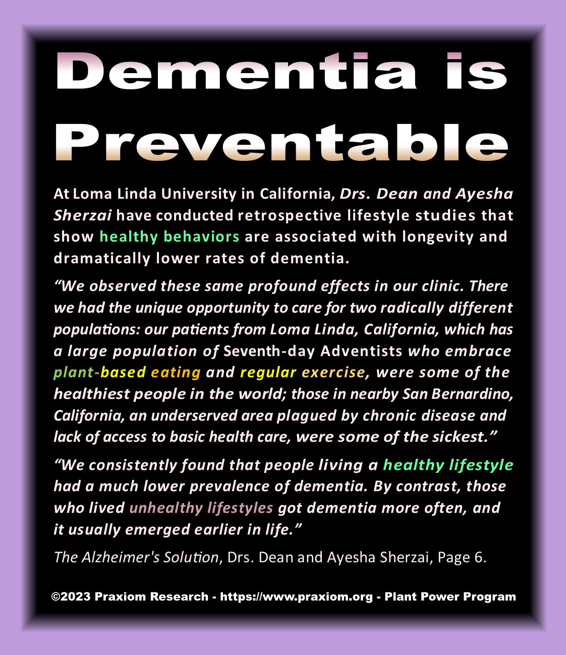 Dementia is Preventable - Dr. Dean Sherzai and Dr. Ayesha Sherzai
