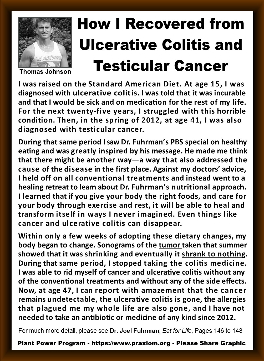 Ulcerative Colitis and Testicular Cancer Success Story