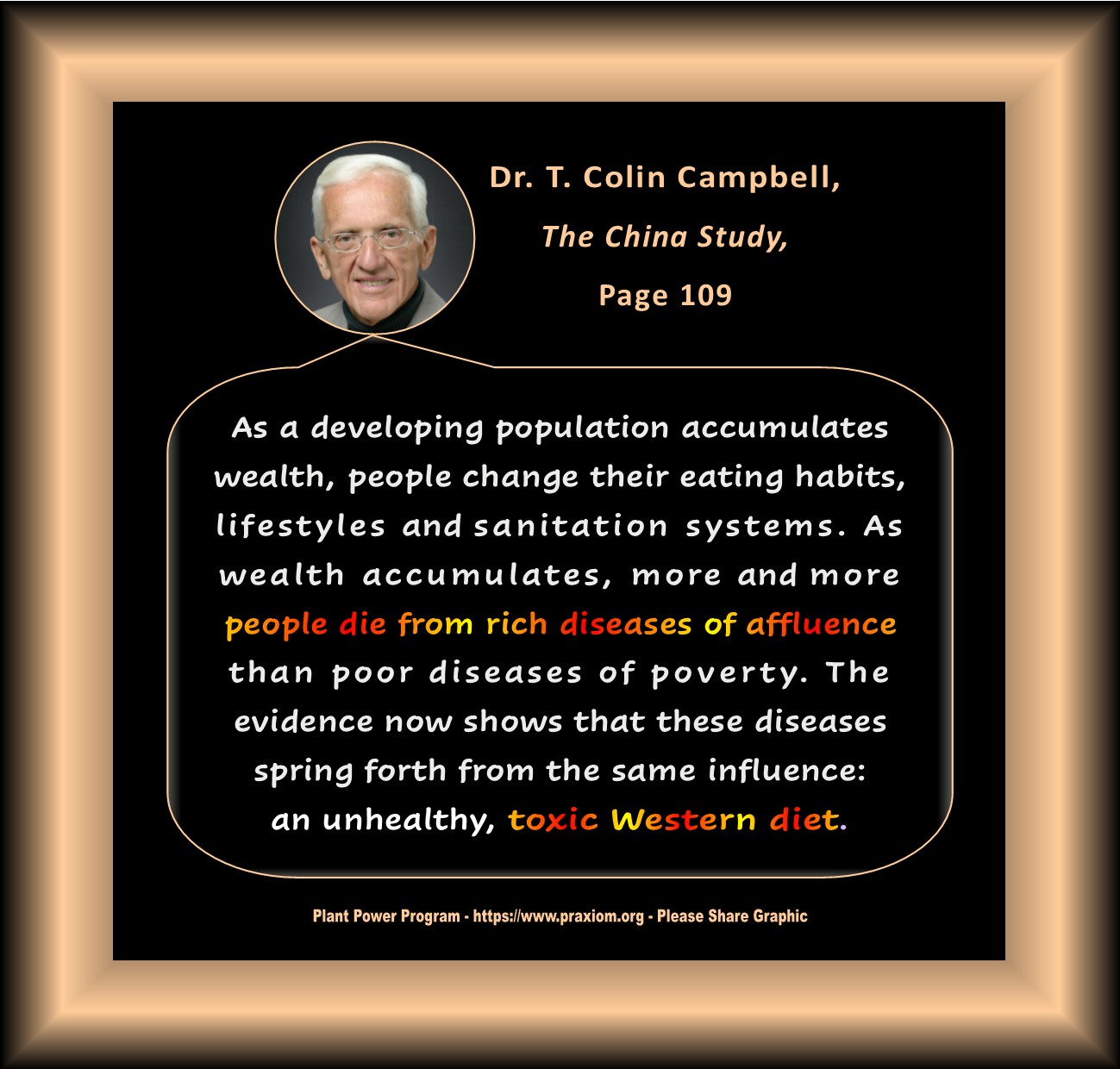 Modern Diseases of Affluence - Dr. T. Colin Campbell