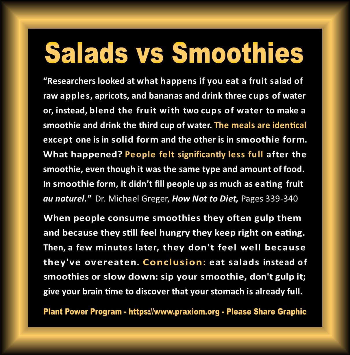Salads vs Smoothies