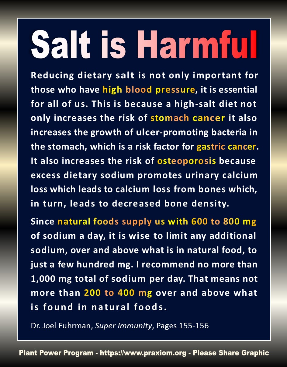 Salt is Harmful - Dr. Joel Fuhrman