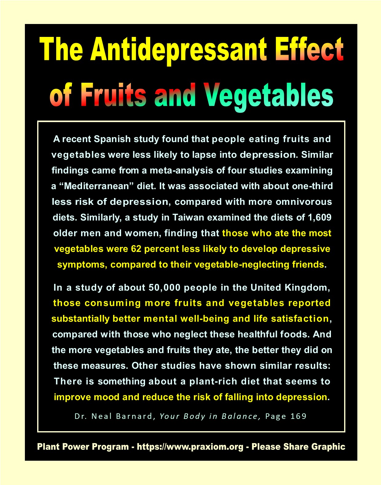 The Antidepressant Effects of Fruits and Vegetables - Dr. Neal Barnard