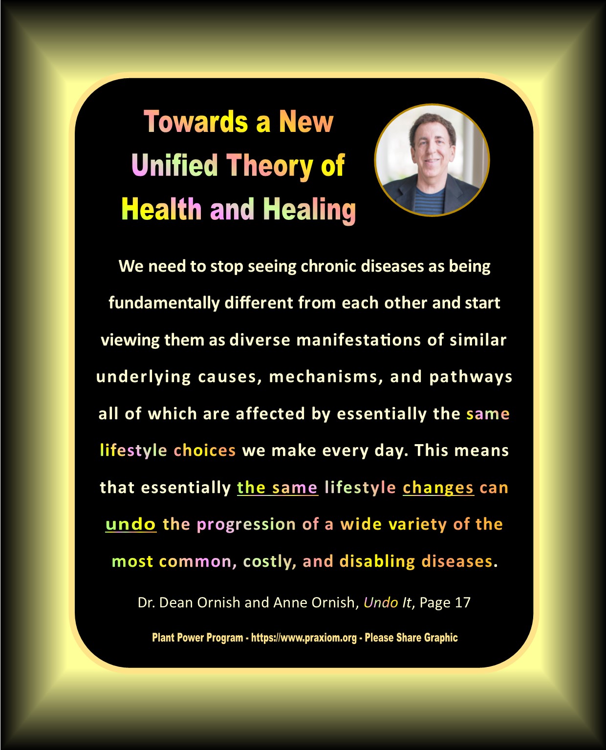Towards a
        New Unified Theory of Health and Healing - Ornish