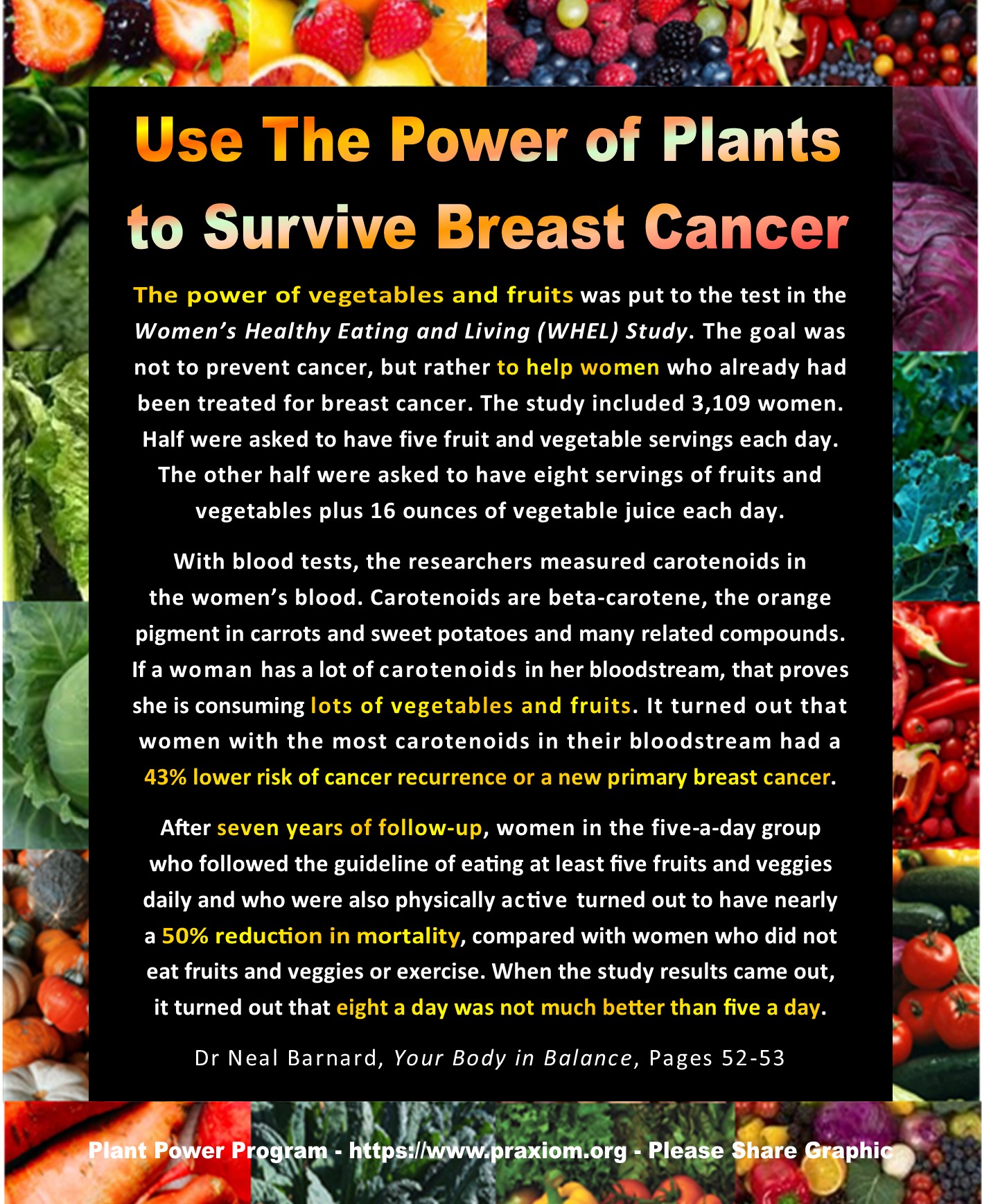 Use Fruits and Veggies to Survive Breast Cancer - Dr Neal Barnard