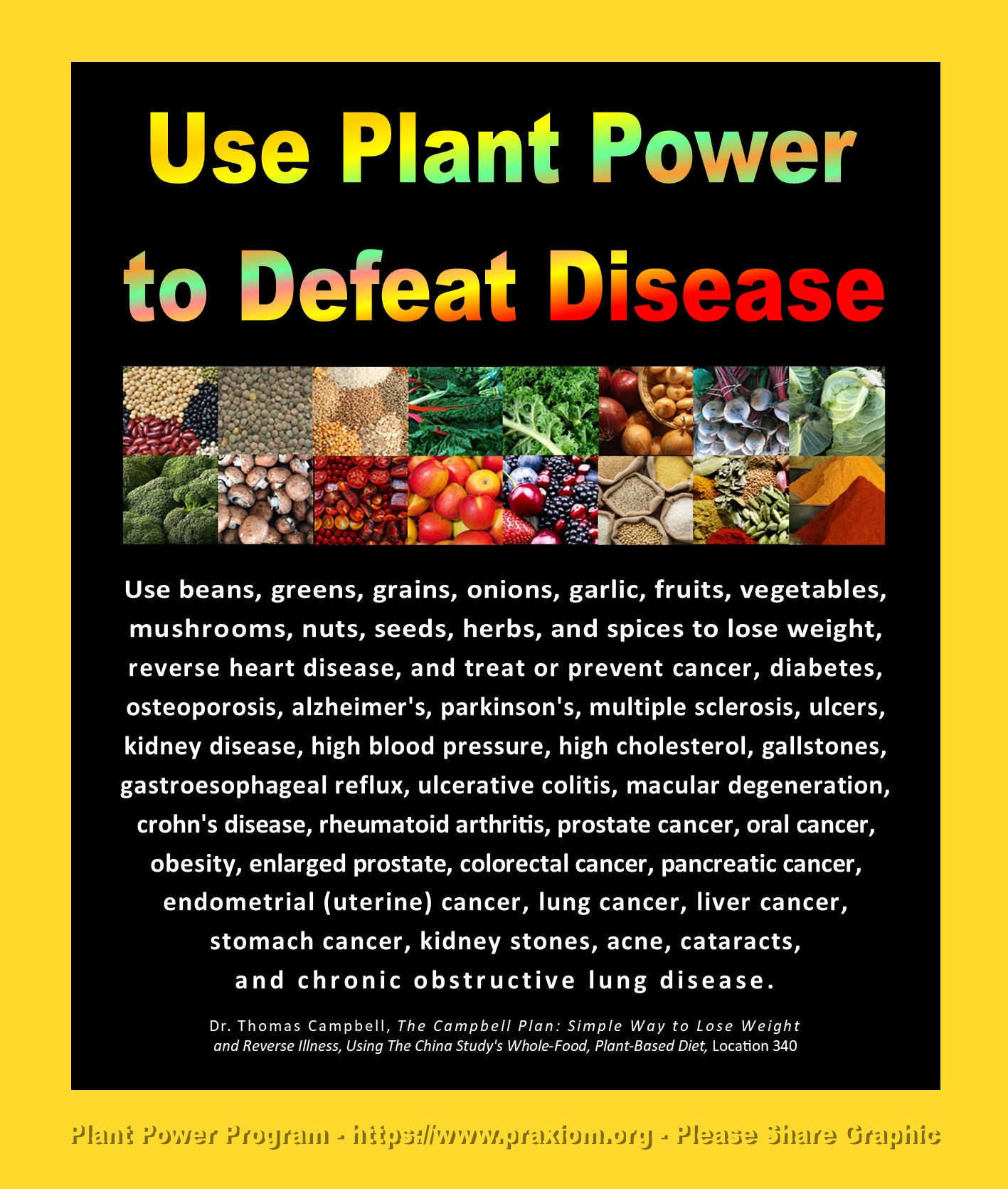 Use plant power to defeat disease