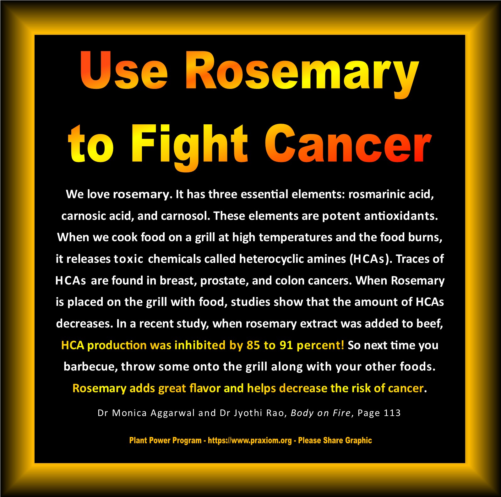 Use Rosemary to Fight Cancer- Drs Aggarwal and Rao