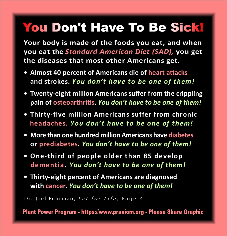 You Don't
        Have To Be Sick - Dr. Joel Fuhrman
